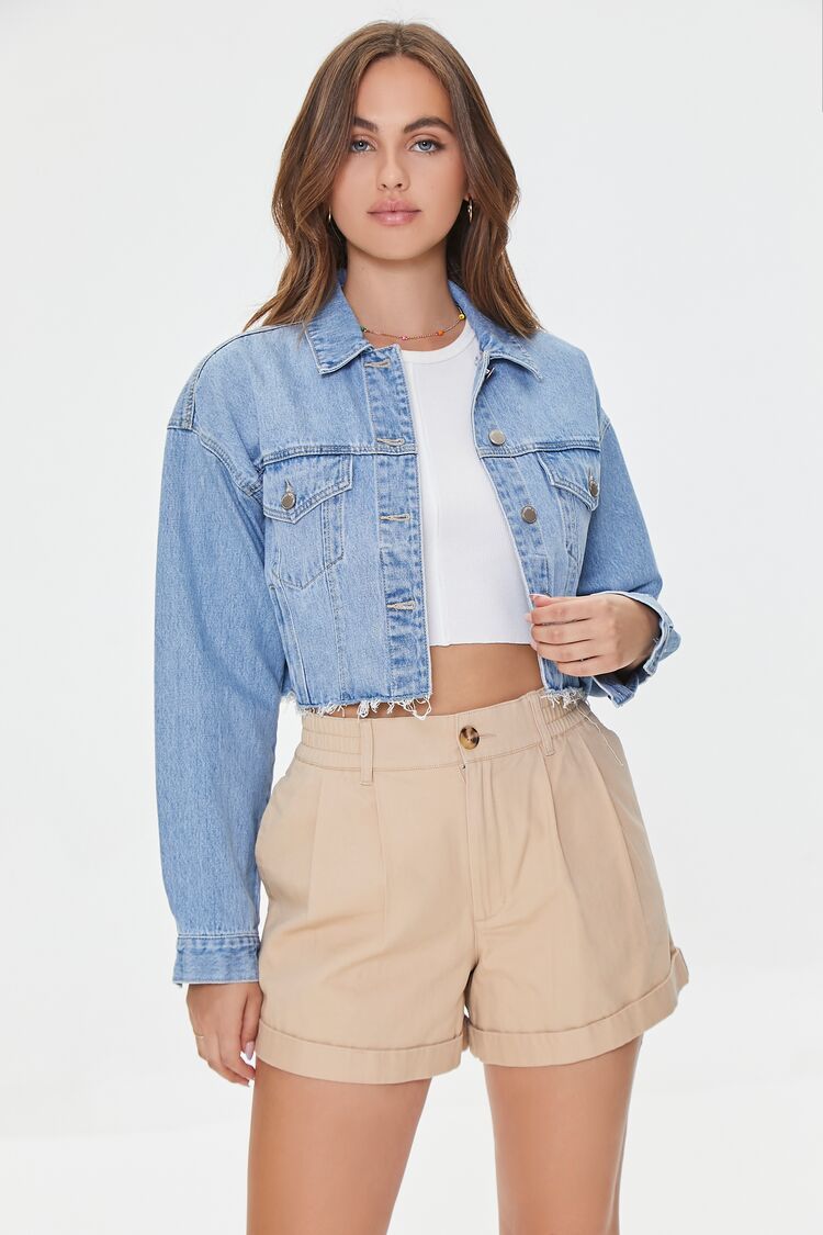 Cuffed Twill Shorts | Forever 21 | Forever 21 (US)