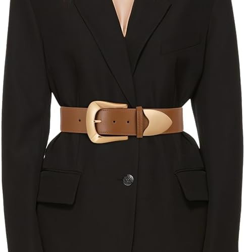 TRIWORKS Women Wide Elastic Waist Belt for Dresses Fashion Wide Stretchy Belt | Amazon (US)