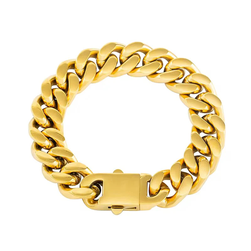 Chunky Cuban Bracelet | Garnished in Gold