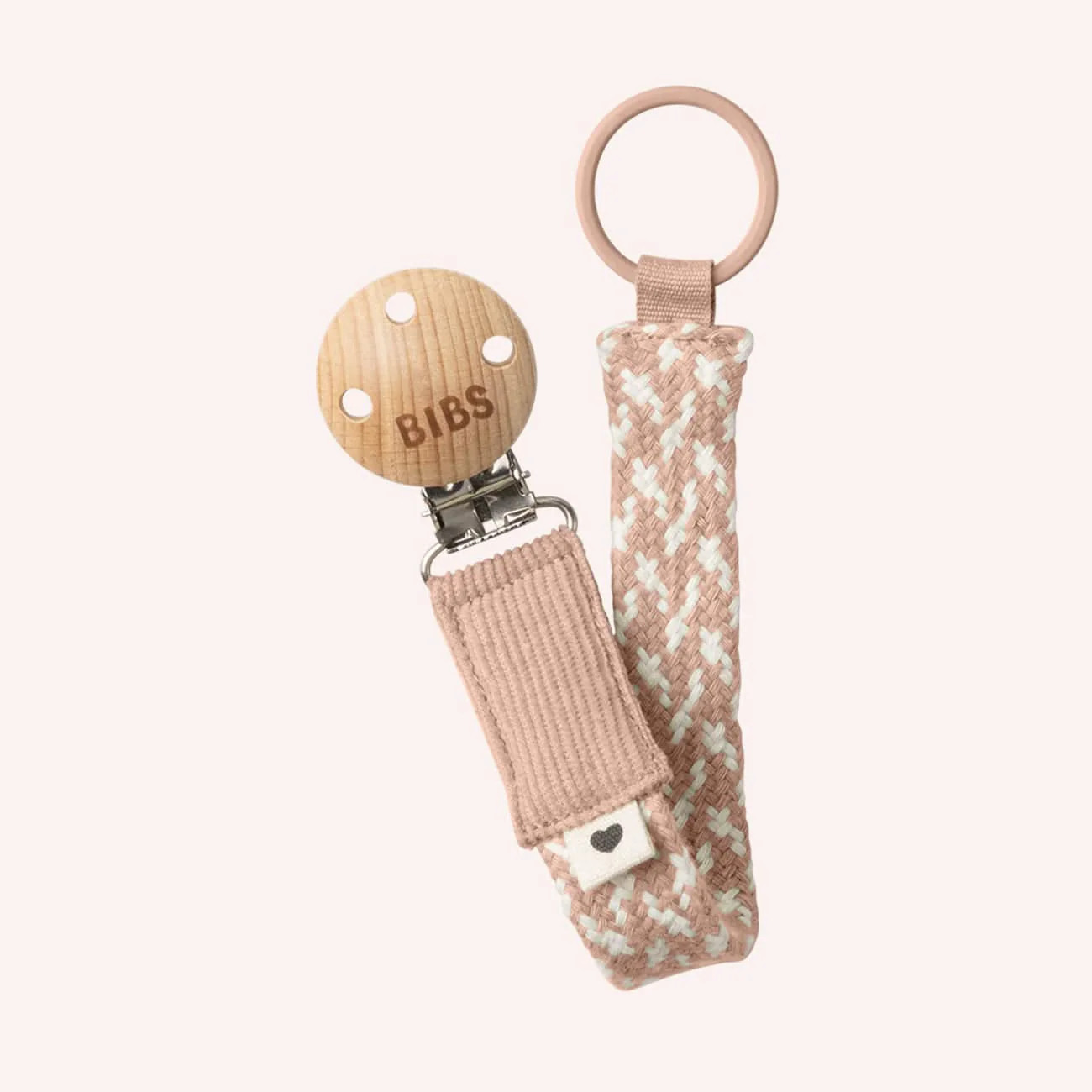 Paci Braid - Blush/Ivory by Bibs Dummies | the memo | The Memo (Australia & New Zealand)