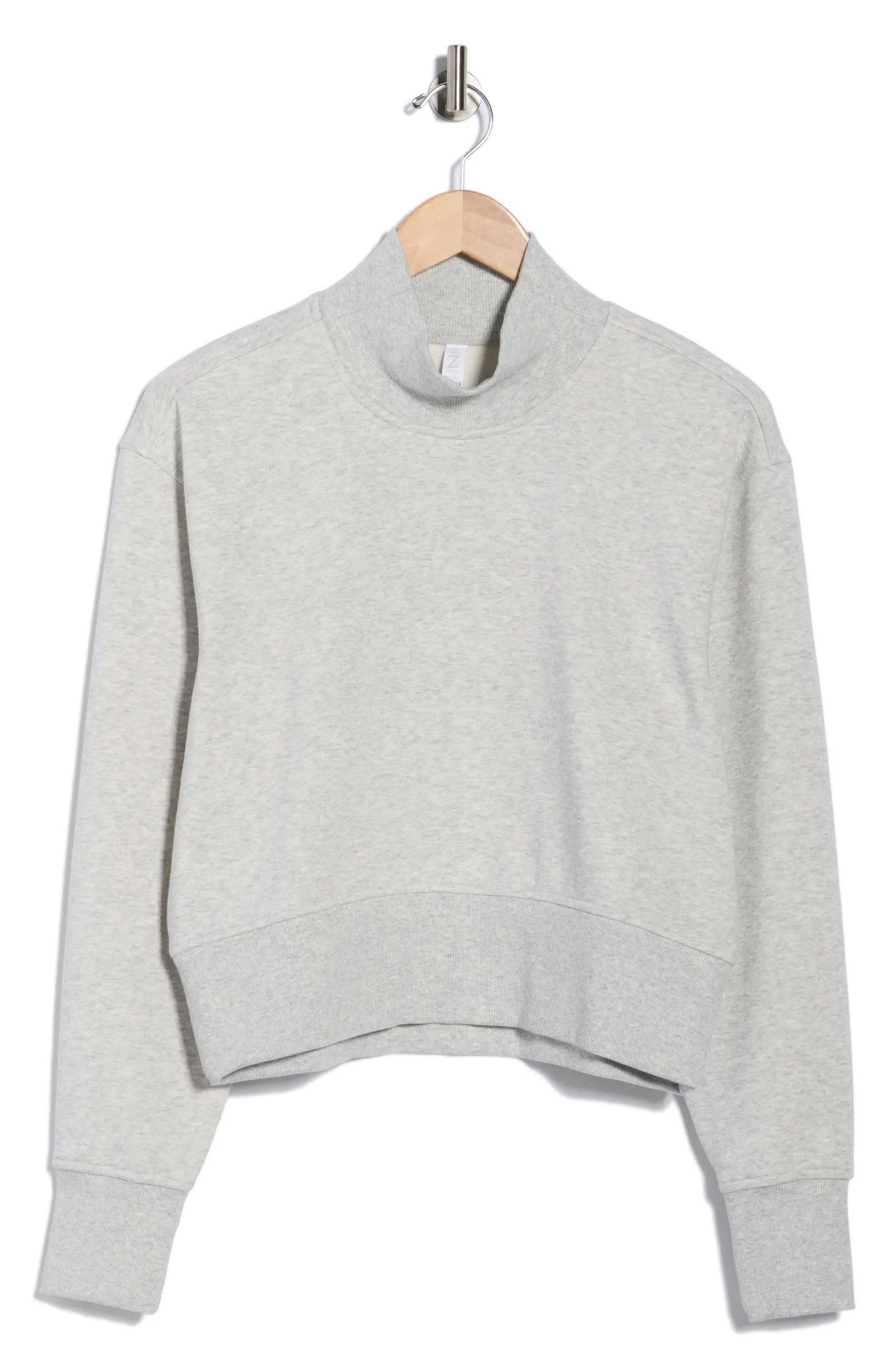 Z by Zella Feather Fleece Mock Neck Sweatshirt | Nordstromrack | Nordstrom Rack