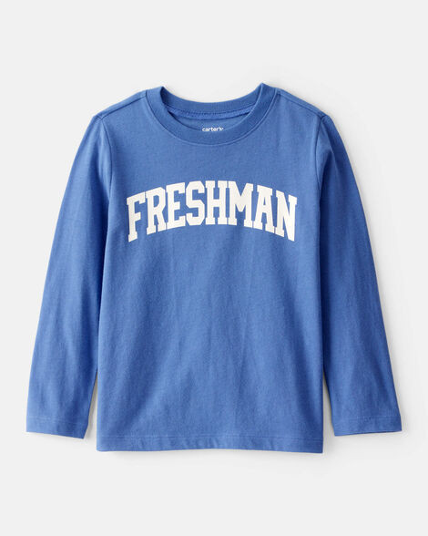 Toddler Boy Freshman Long-Sleeve Graphic Tee - Blue | Carter's Inc