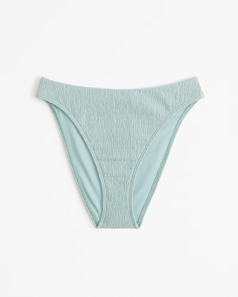 Women's Mid-Rise High-Leg Moderate Bottom | Women's Swimwear | Abercrombie.com | Abercrombie & Fitch (US)