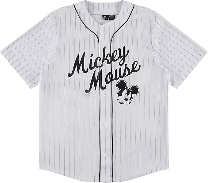 Disney Mickey Mouse Men's Baseball Jersey - Mens Classic Mickey Mouse, Donald Duck and Buzz Light... | Amazon (US)