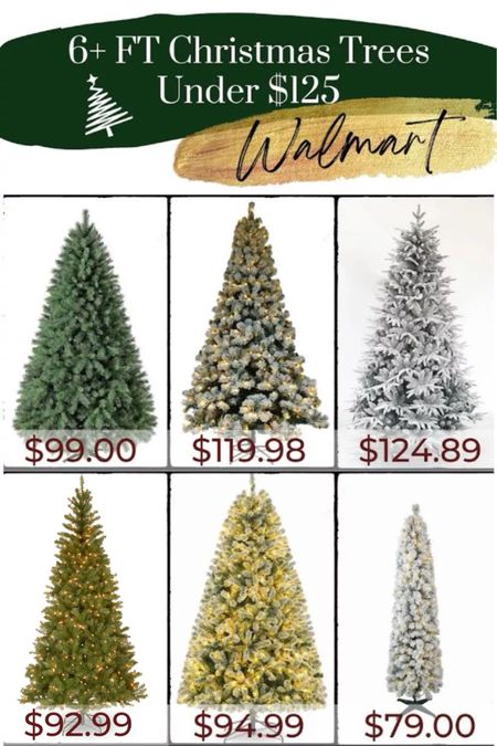 Under $125 Christmas trees on sale from Walmart! 

#LTKSeasonal #LTKCyberWeek #LTKhome