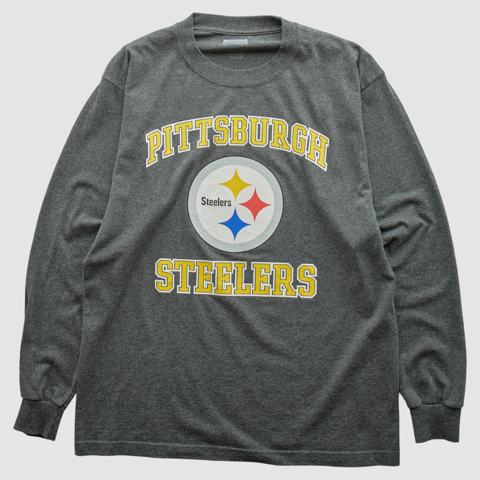 Pittsburgh Steelers 2000s Long Sleeve T-shirt - Dark Heather Gray - M by Fanatics Real Vintage | Fanatics