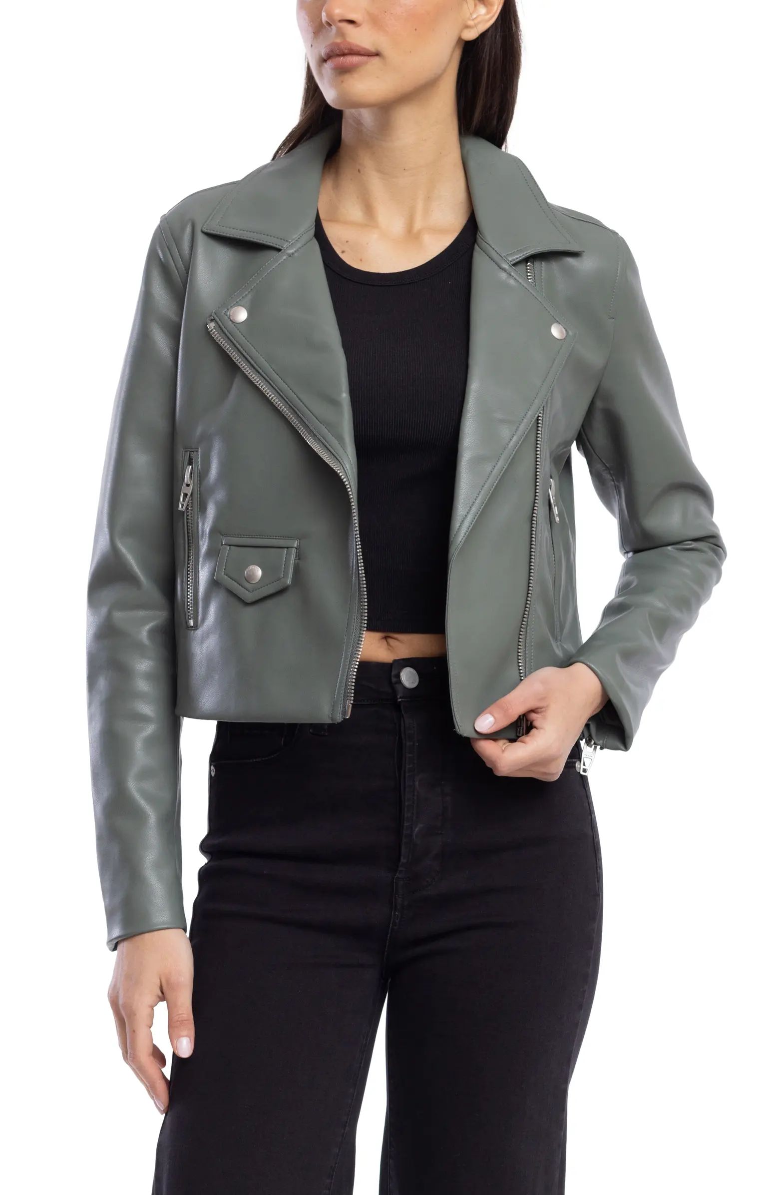 Faux Leather Moto Jacket | Nordstrom