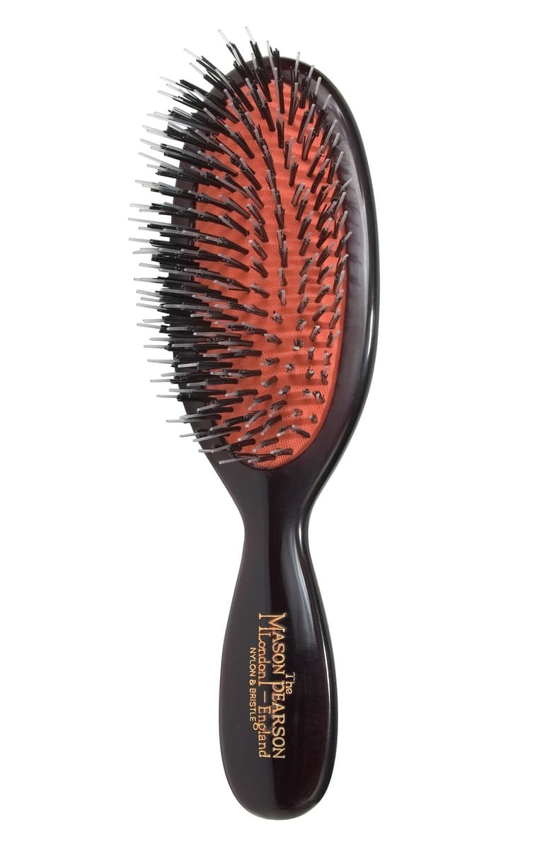 Pocket Mixture Nylon & Boar Bristle Brush for Short Coarse to Normal Hair | Nordstrom
