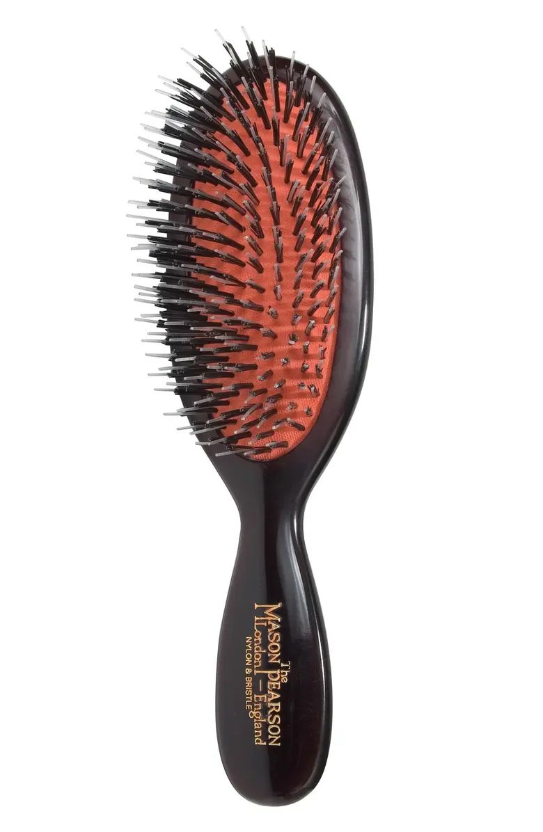 Pocket Mixture Nylon & Boar Bristle Brush for Short Coarse to Normal Hair | Nordstrom