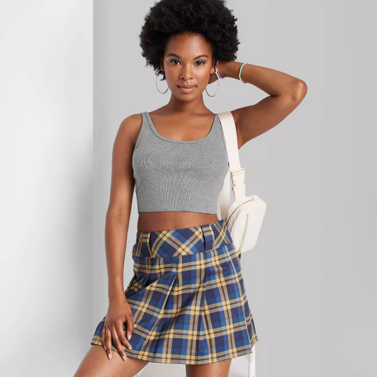 Women's Slim Fit Cropped Tiny Tank Top - Wild Fable™ | Target