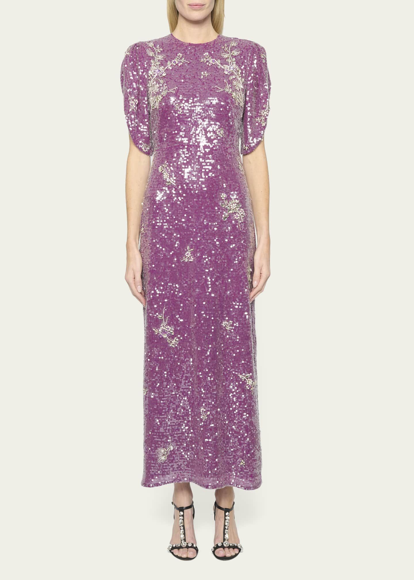 Erdem Sequin-Embellished Beaded Dress | Bergdorf Goodman