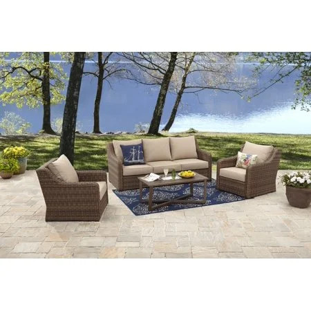 Better Homes and Gardens Hawthorne Park 4-Piece Sofa Conversation Set - Walmart.com | Walmart (US)