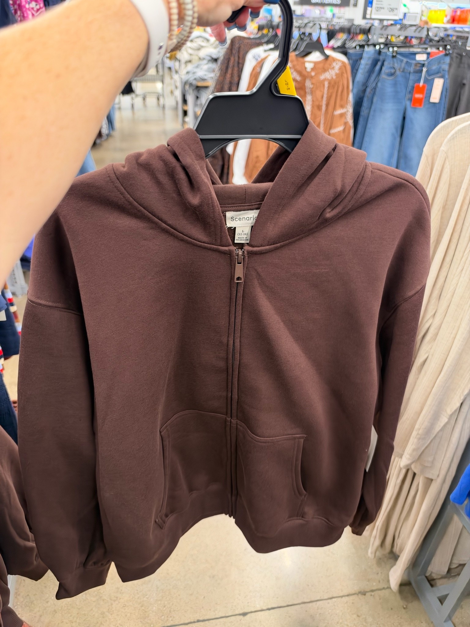 Walmart✨ Scenario Women's and Women's Plus Zip Front Fleece Hoodie Jacket, Sizes XS-4X

#LTKootd #LTKSeasonal #LTKOver40