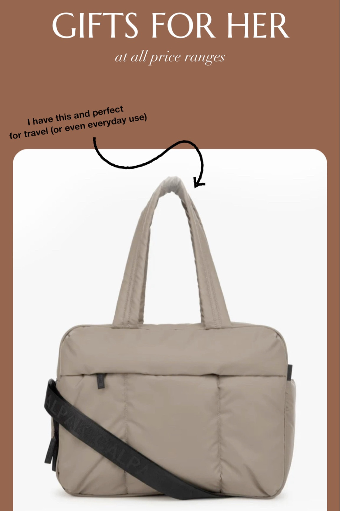 gifts for her at all price ranges. perfect for your significant other, mom, sister or friend 

#LTKHoliday #LTKitbag #LTKGiftGuide