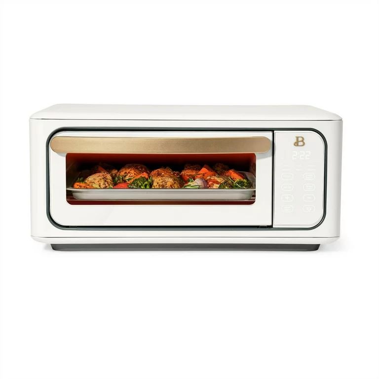 Beautiful Infrared Air Fry Toaster Oven, 9-Slice, 1800 W, White Icing by Drew Barrymore - Walmart... | Walmart (US)