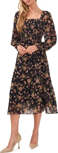 1.STATE Floral Long Sleeve Dress | Nordstrom | Nordstrom