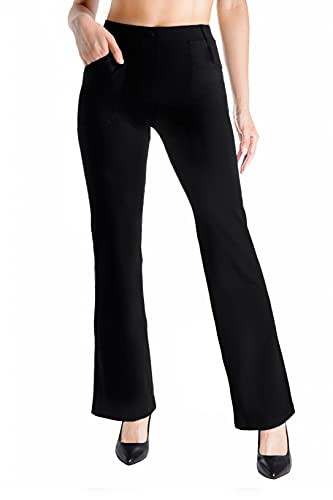 Yogipace,Belt Loops,Women's Petite/Regular/Tall Bootcut Yoga Dress Pants | Amazon (US)
