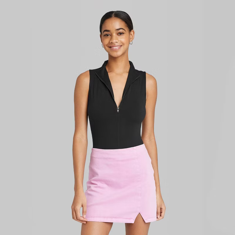 Women's Quarter Zip Bodysuit - Wild Fable™ | Target
