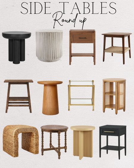Round up of side tables that was requested. I included some high end tables in the mix. Most of these tables are $200 or less! 

Target end tables, Walmart end tables, Pottery Barn end tables, West Elm end tables, wood side tables, mid century side table, glass side table 