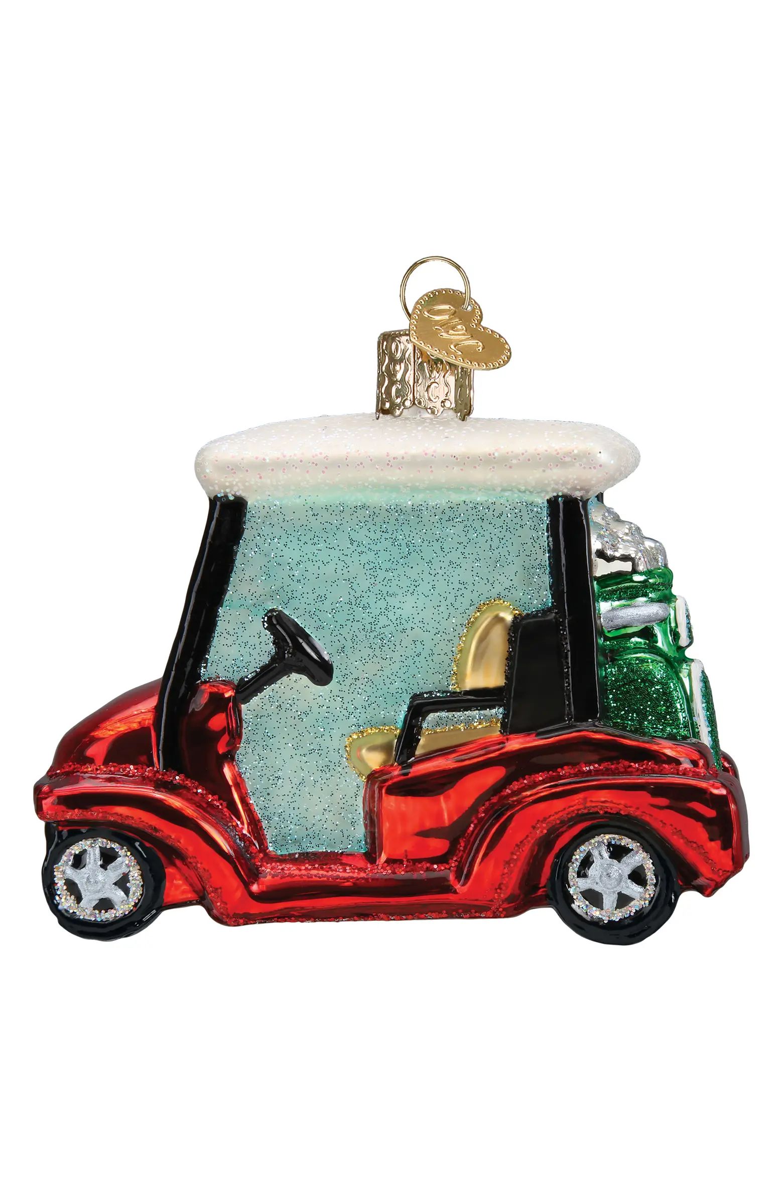 Old World Christmas Golf Cart Glass Ornament | Nordstrom | Nordstrom