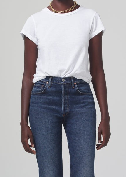 Juliette Slim T-Shirt in White | Citizens of Humanity