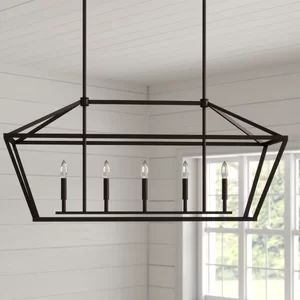 Laurel Foundry Modern Farmhouse Freemont 5-Light Kitchen Island Linear Pendant | Wayfair | Wayfair North America