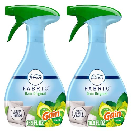 Febreze Odor-Fighting Fabric Refresher with Gain, Original, 101.4 fl oz, Pack of 6 | Amazon (US)