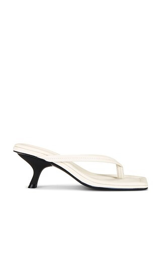 Thong Detail Heel in Off White | Revolve Clothing (Global)
