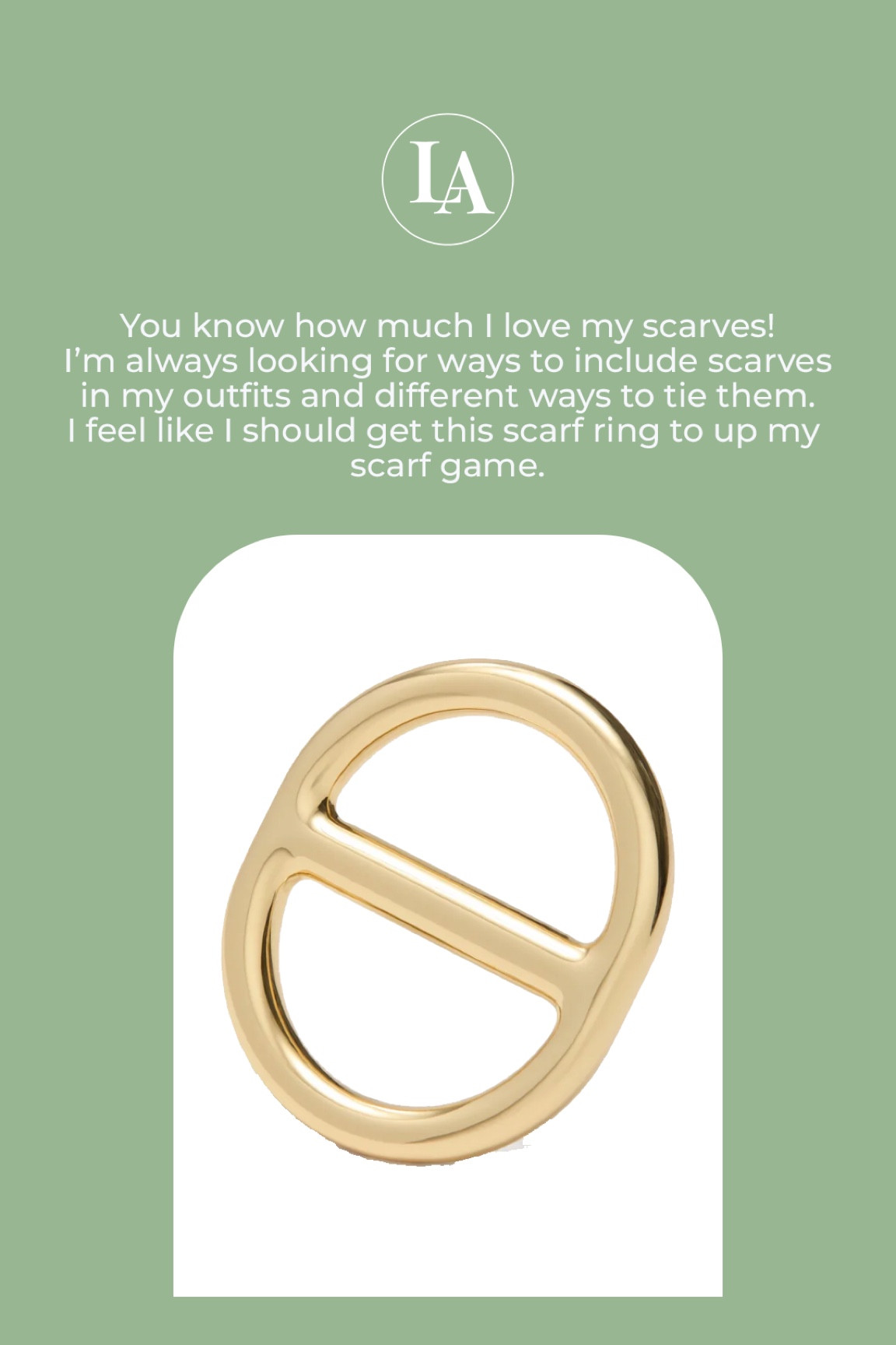 Tuckernuck scarf ring 

#LTKWorkwear #LTKFindsUnder50 #LTKStyleTip