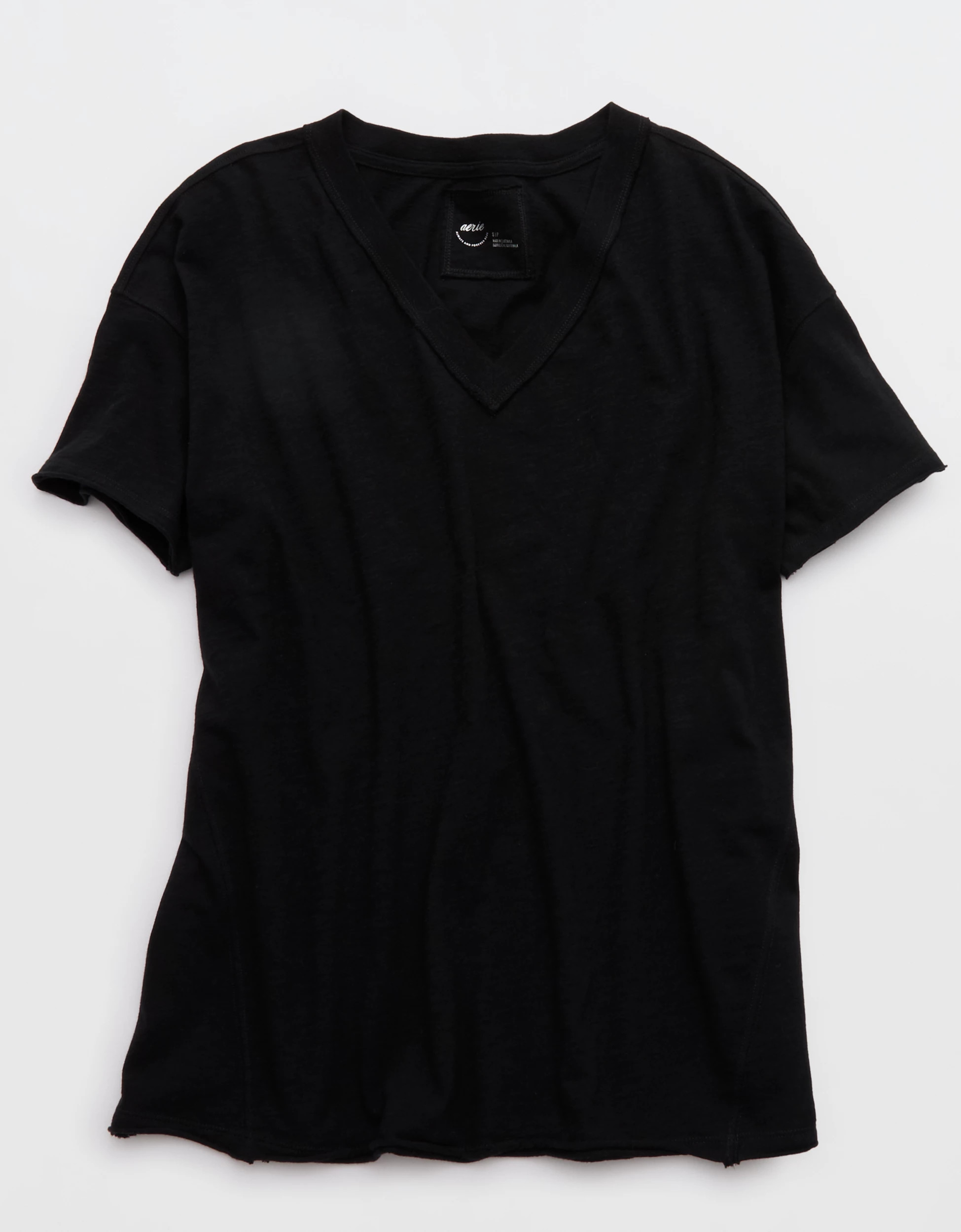 Aerie Oversized V-Neck Boyfriend T-Shirt | Aerie