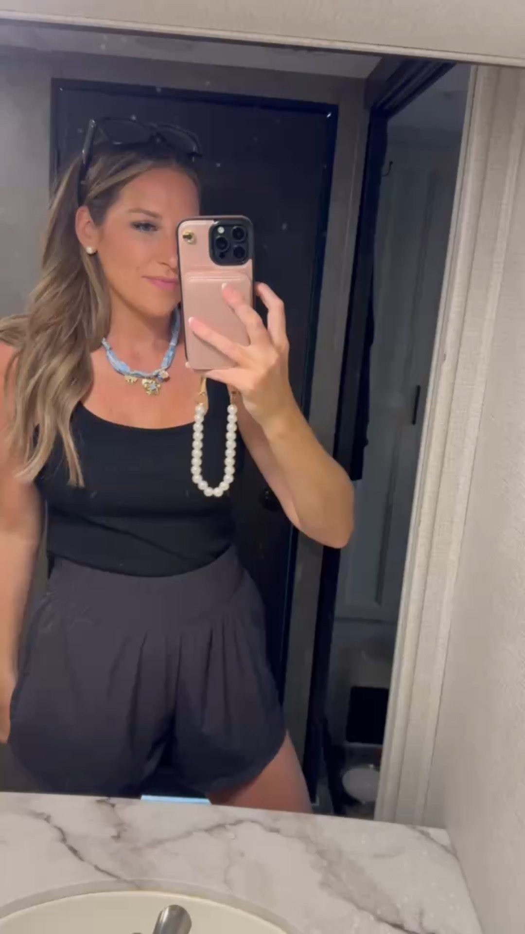 Camping ootd! In a medium tank, medium shorts, necklace and accessories- fits tts.

#LTKFindsUnder50 #LTKStyleTip #LTKSeasonal