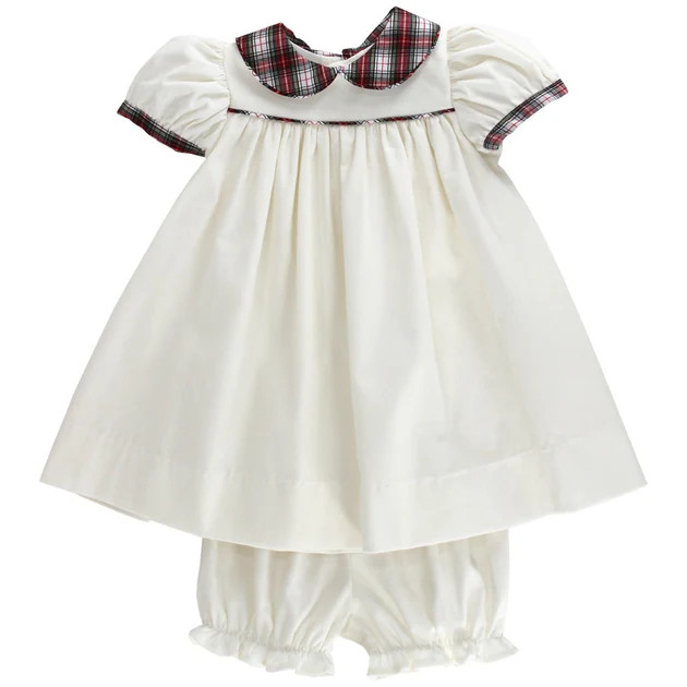 White Corduroy with Yuletide Plaid - Float with Bloomer | The Bailey Boys, inc