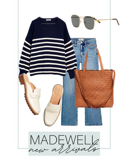 Madewell new arrivals are here! Loving this outfit! I paired these jeans with this striped sweater, brown tote bag purse, sunglasses, and loafers. 

madewell, madewell new arrivals, outfit inspiration, outfit, madewell jeans, coastal style, coastal home, coastal living, sunglasses, style, simple outfit, loafers, spring style

#LTKstyletip #LTKSeasonal #LTKfit