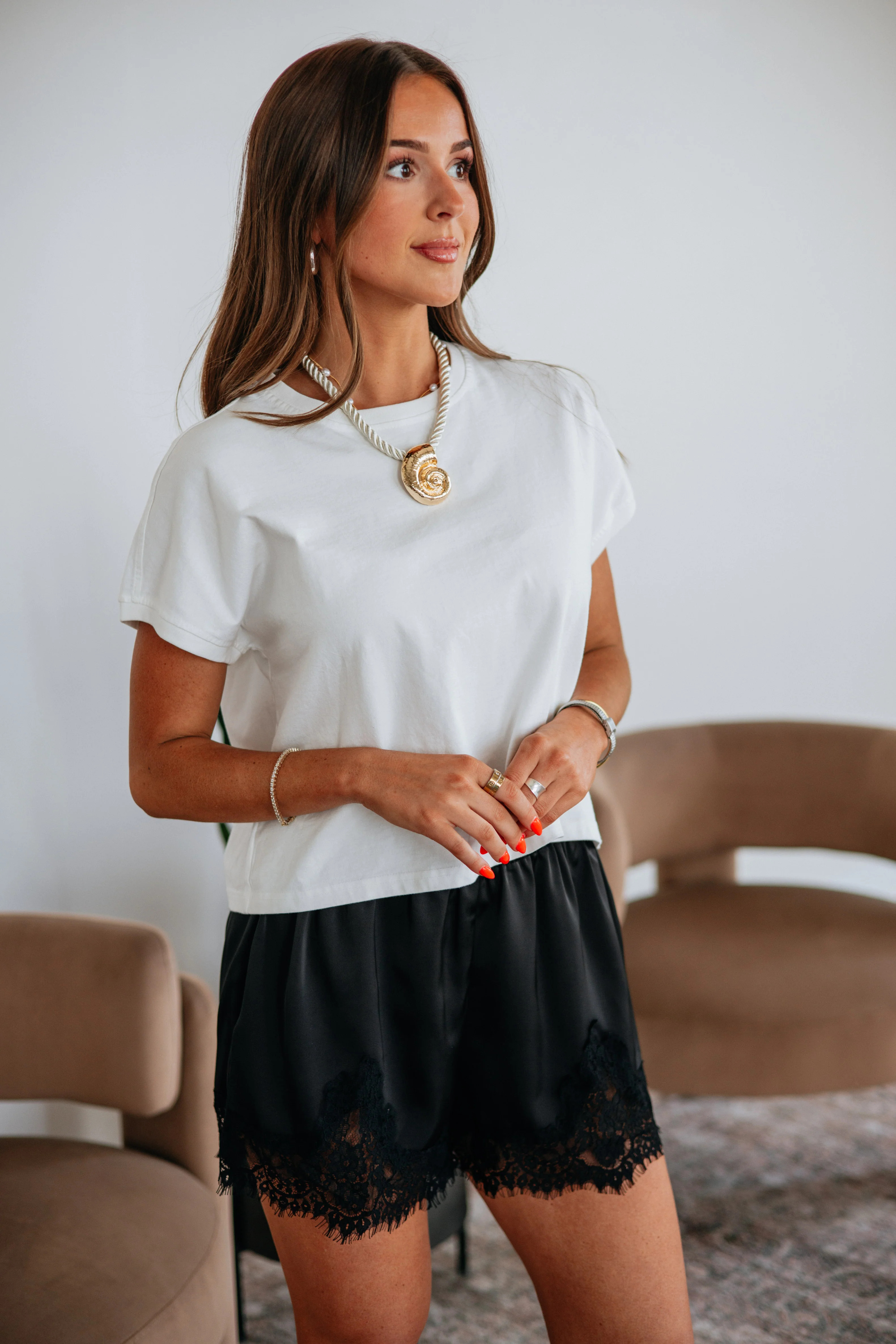 Gwendolyn Satin Shorts | Wild Oak Boutique