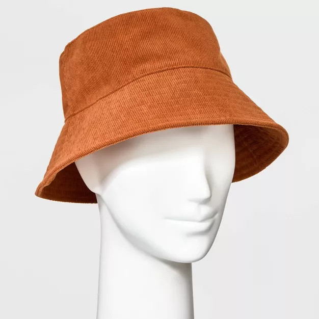 Women's Corduroy Bucket Hat - Universal Thread™ Clay Brown | Target