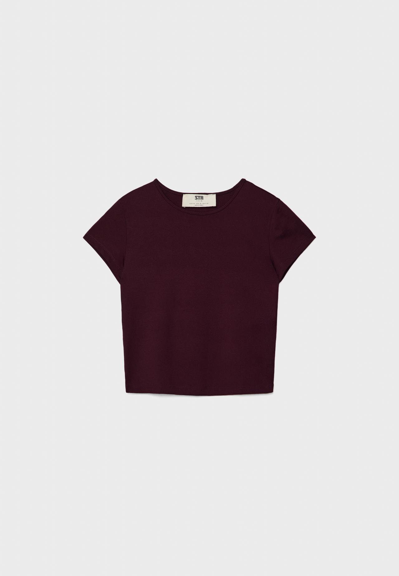 Basic polyamide T-shirt | Stradivarius (UK)