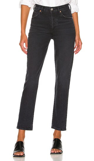 Charlotte High Rise Straight in Frolic | Revolve Clothing (Global)