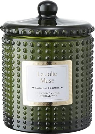Amazon.com: LA JOLIE MUSE Scented Candles, Holiday Candles for Home Scented, Woodiness Fragrance,... | Amazon (US)