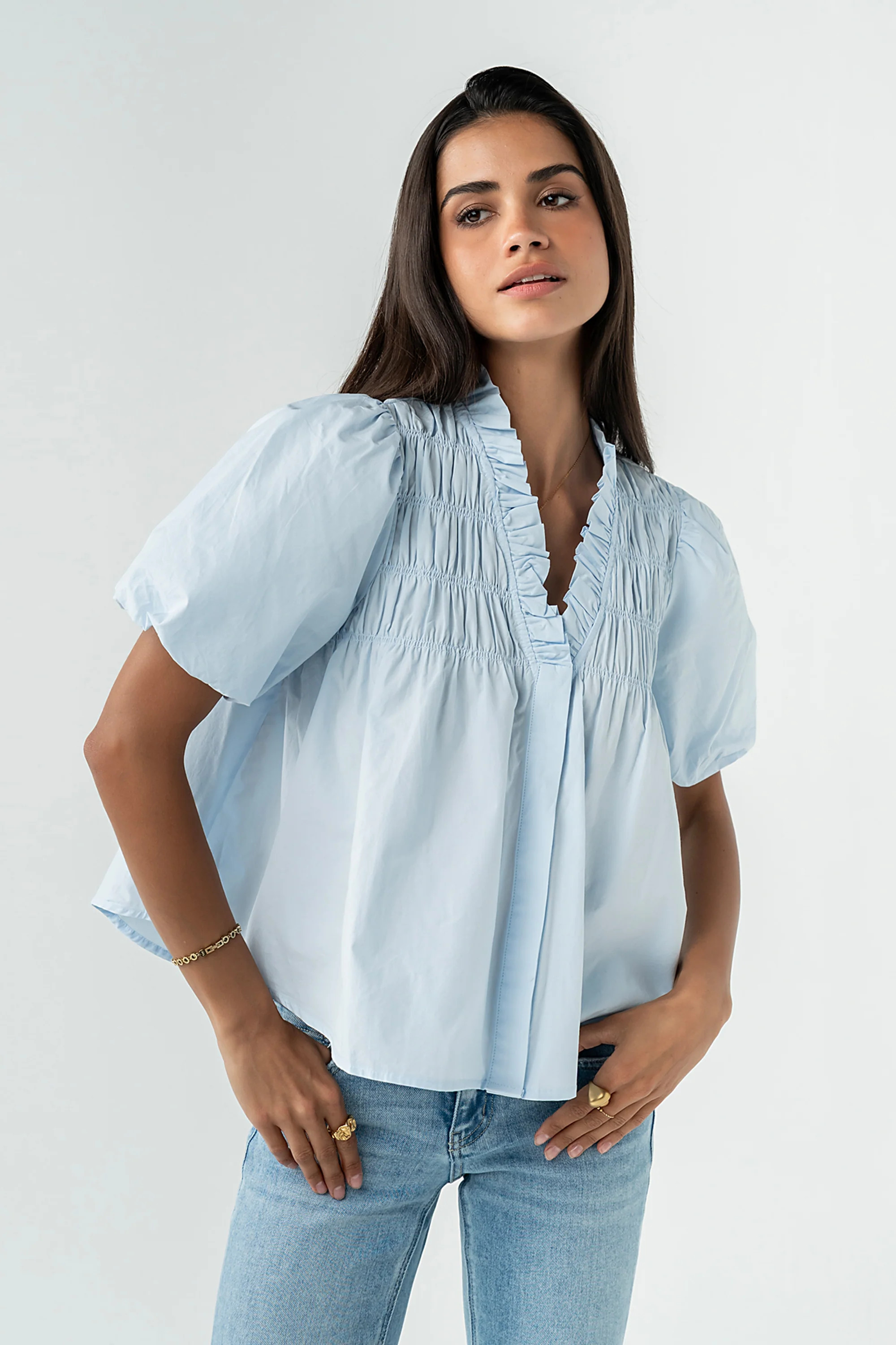 Nacie Smocked Top | Böhme US