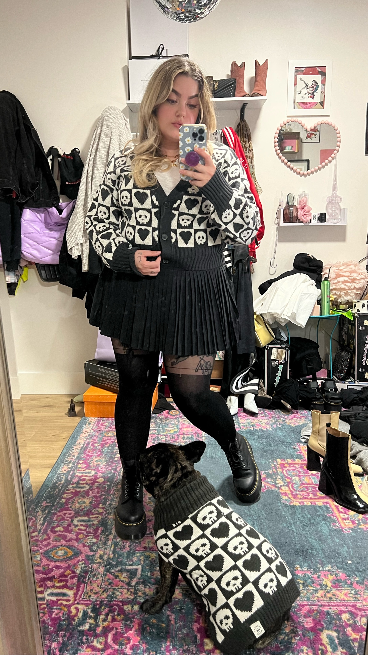 I am obsessed with these matching sweaters for Drusilla & me!💀
The tights are from sheertex! It seems like their site isn’t pulling on LTK:(

#LTKHalloween #LTKmidsize #LTKstyletip