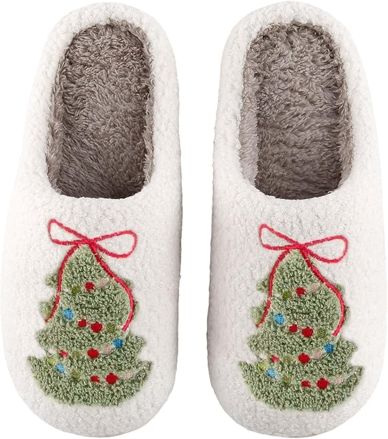 HIPINISS Womens Mens Slippers Retro Memory Foam Cute Cartoon Plush Fluffy Warm Fur Lined slippers... | Amazon (US)