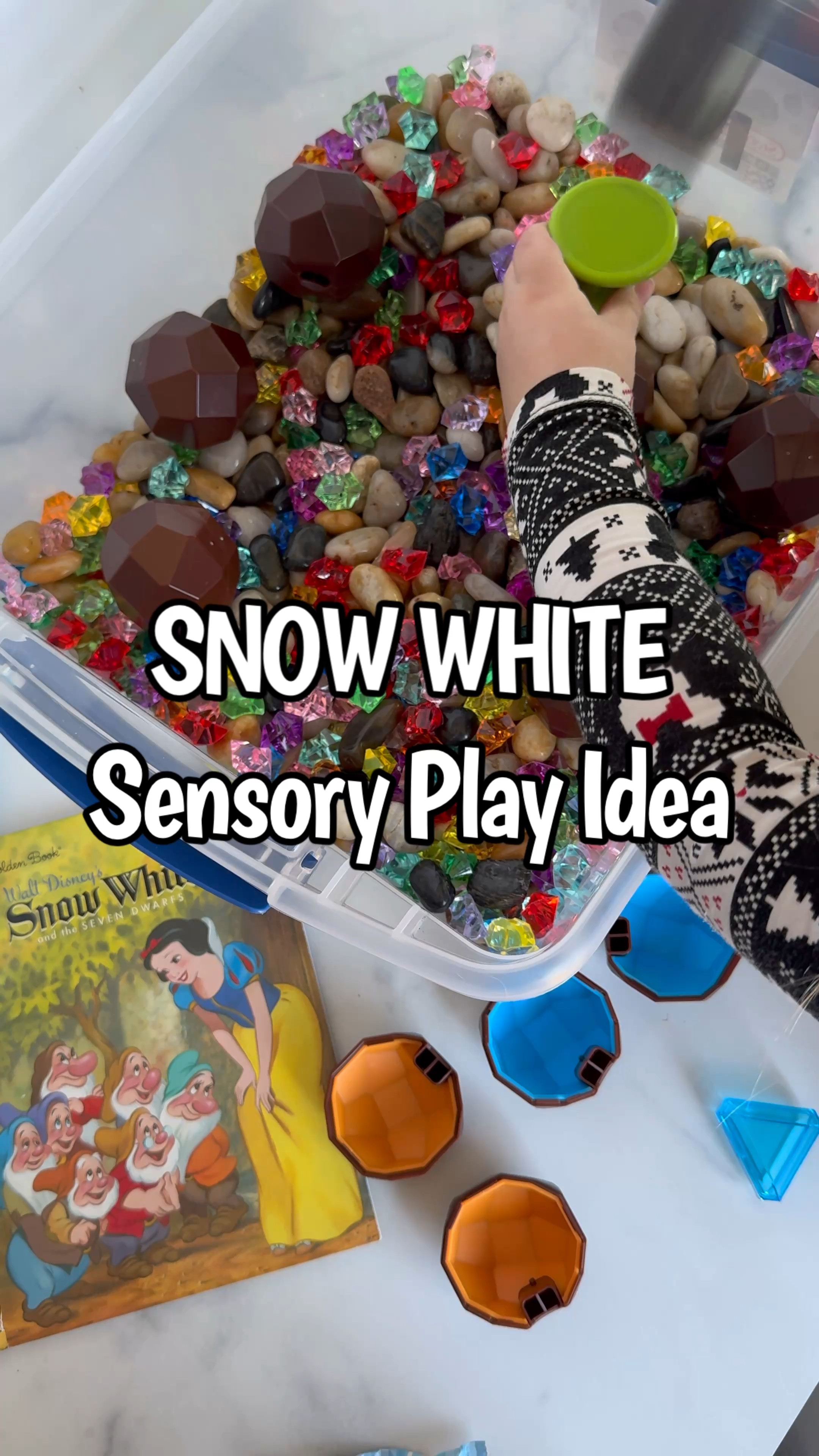 ✨ Create a magical Snow White sensory bin for your little one! 🍎💎 This hands-on activity is perfect for fine motor skills, color sorting, and sensory play! 🌈⛏️

I’ve linked everything I used - from the plastic gems to the break-apart mining rock!

#ToddlerActivities #SensoryPlay #SnowWhite #LTKKids #LTKFamily #FineMotorSkills #EducationalPlay

#LTKFindsUnder50