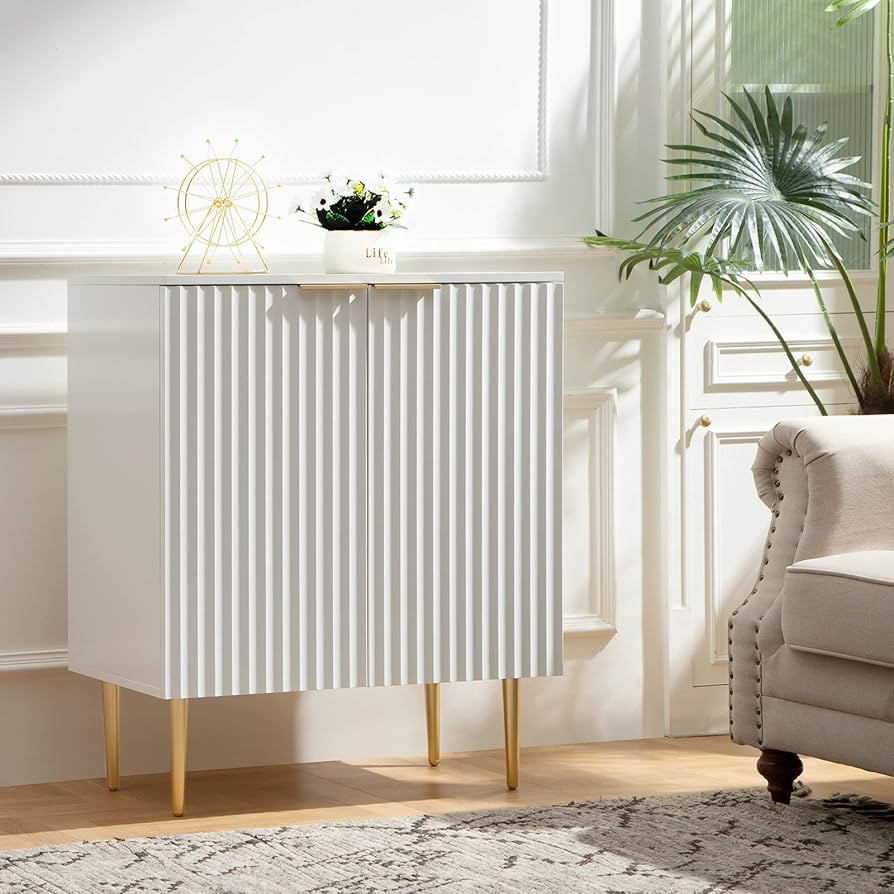 SICOTAS Buffet Cabinet Sideboard with Storage Kitchen Accent Cabinet with Doors and Adjustable Sh... | Amazon (US)