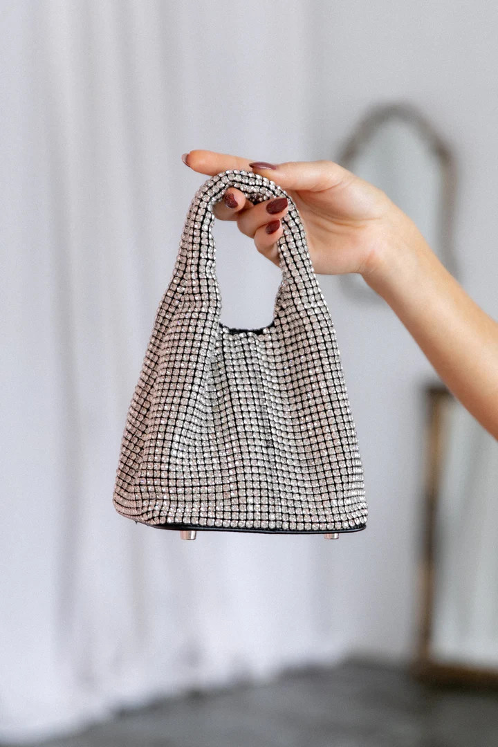 Demie Rhinestone Bag - Silver | Petal & Pup (US)