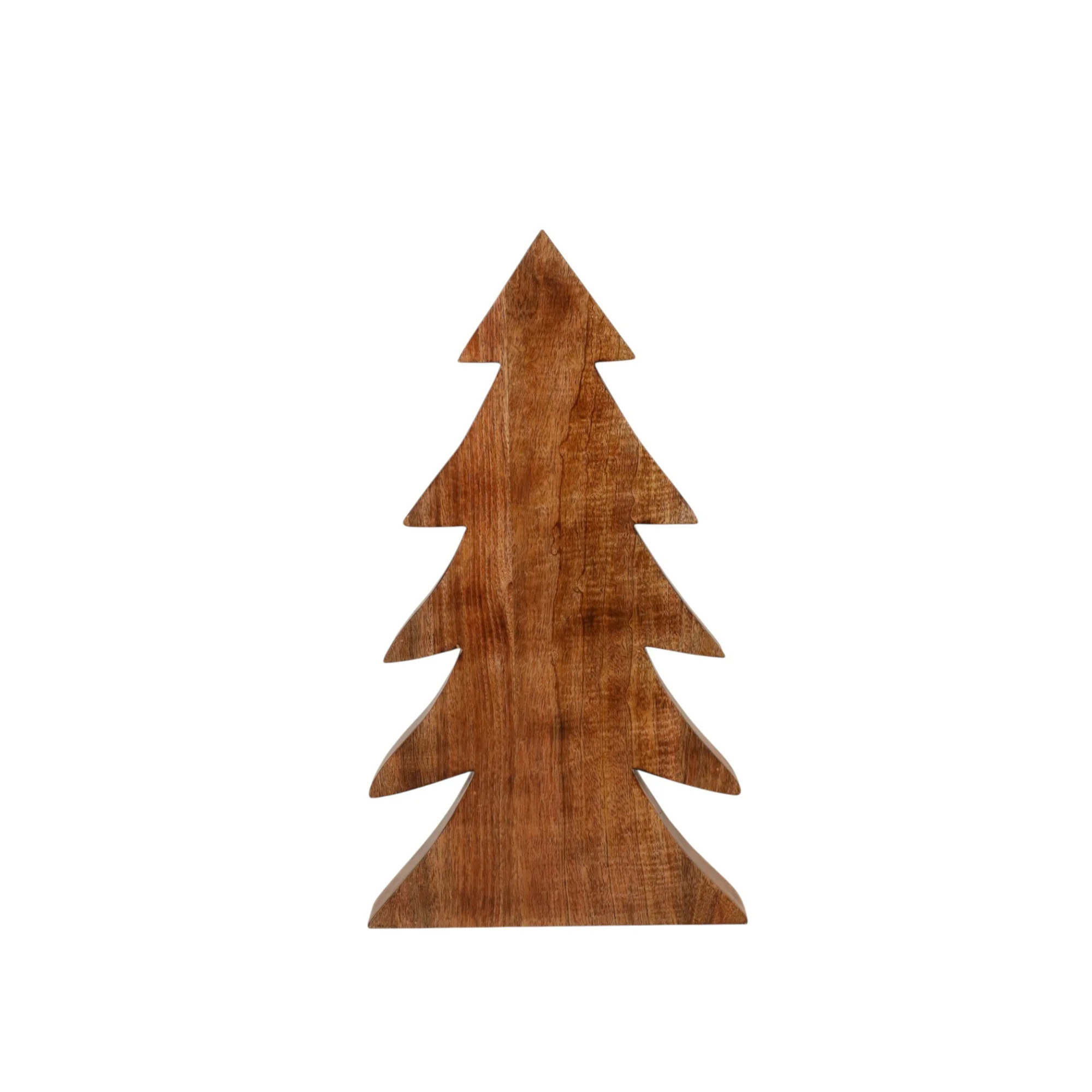 Natural Wood Christmas Tree Tabletop Decoration, Brown, 23.5", by Holiday Time | Walmart (US)