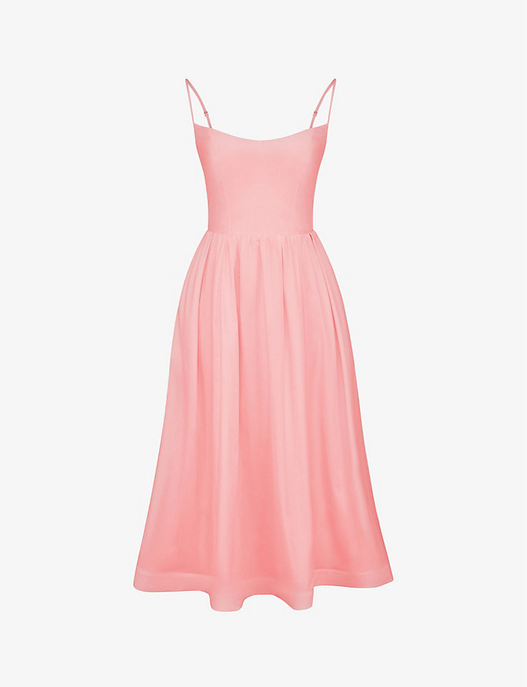 Lolita scoop-neck stretch cotton-blend midi dress | Selfridges