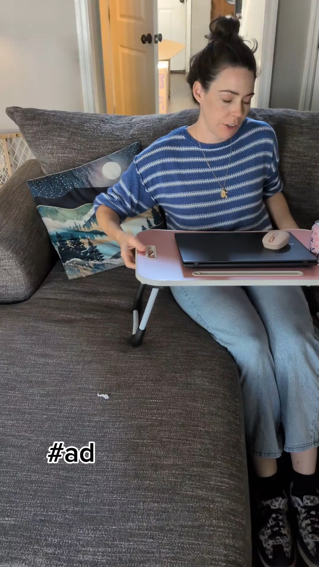 📸 Coziest work setup ever…✨ Loving my new BUYIFY Folding Lap Desk — lightweight, sturdy, and perfect for working from the couch (especially when I’m curled up cross‑legged 🧘‍♀️).#LTKHome #WorkFromHomeStyle  #LapDeskLife

#LTKHome #LTKSaleAlert #LTKdayinmylife
