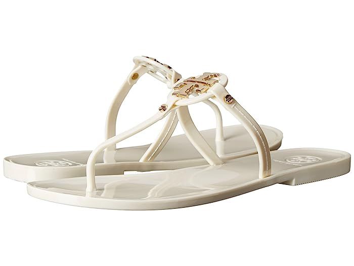 Tory Burch Mini Miller Flat Thong (Ivory) Women's Sandals | Zappos