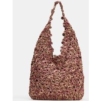Zara - Raffia Bucket Bag - Pink - One Size Only - Woman | Zara US
