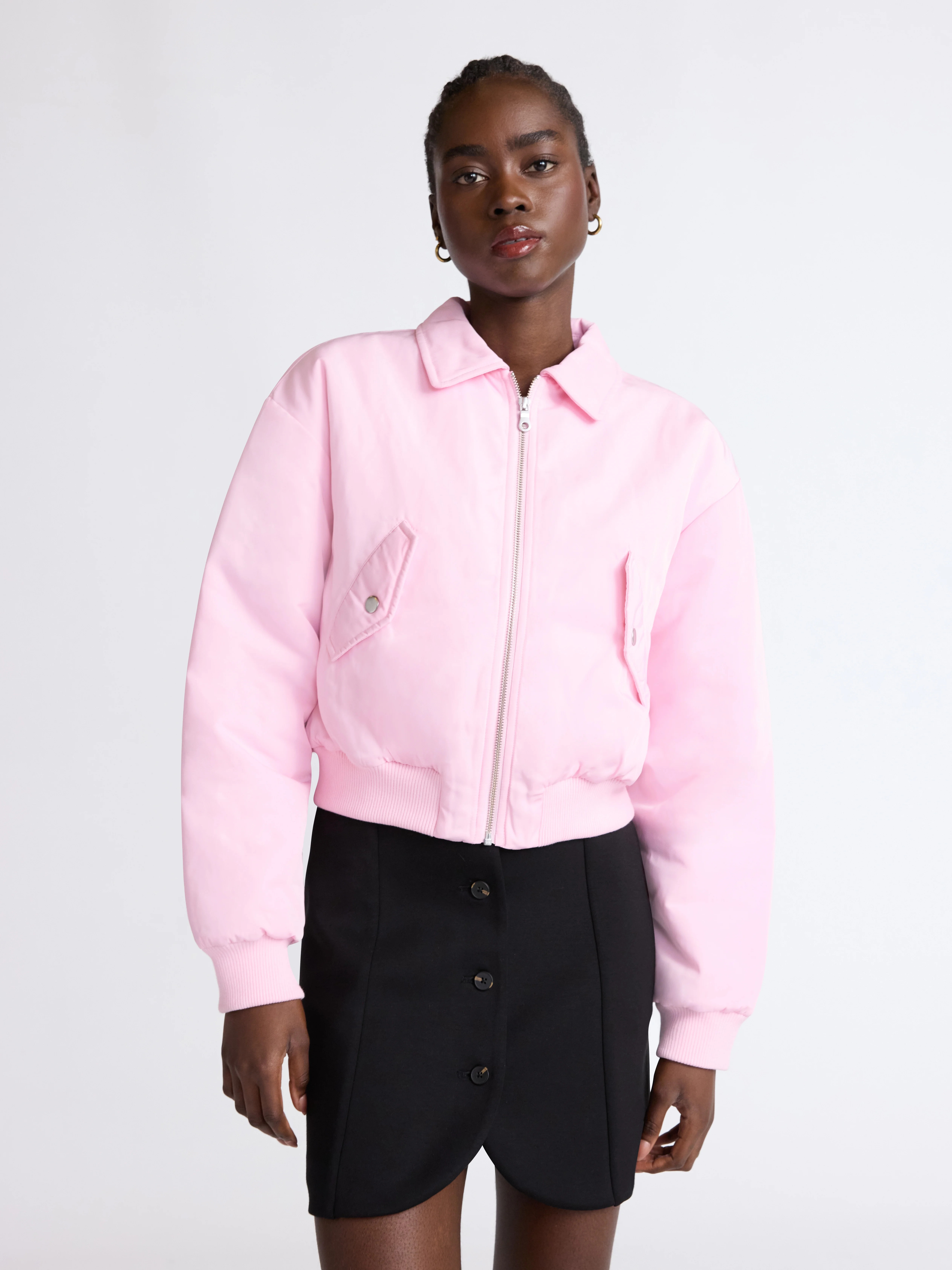 Scoop Limited Edition Women's Cropped Bomber Jacket, Midweight, Sizes XS-XXL | Walmart (US)